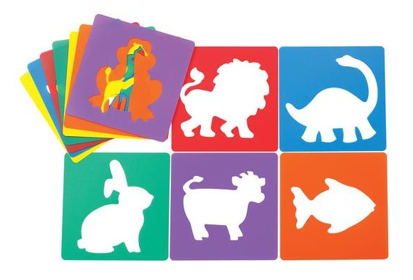 Animal Shapes Stencil Set of 12