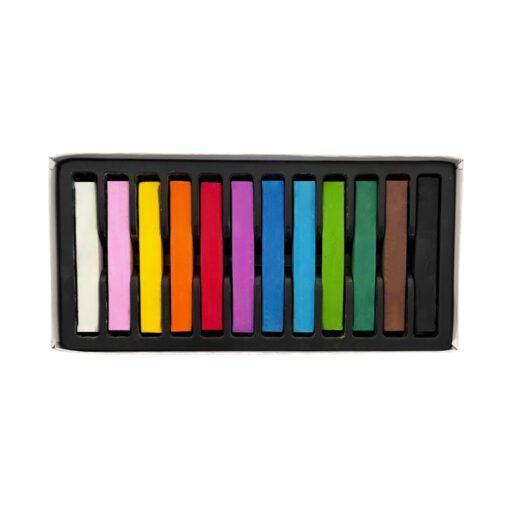 Assorted Color Dry Pastels 12 pcs