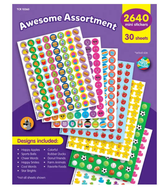 Awesome Assortment Mini Stickers Variety Pack