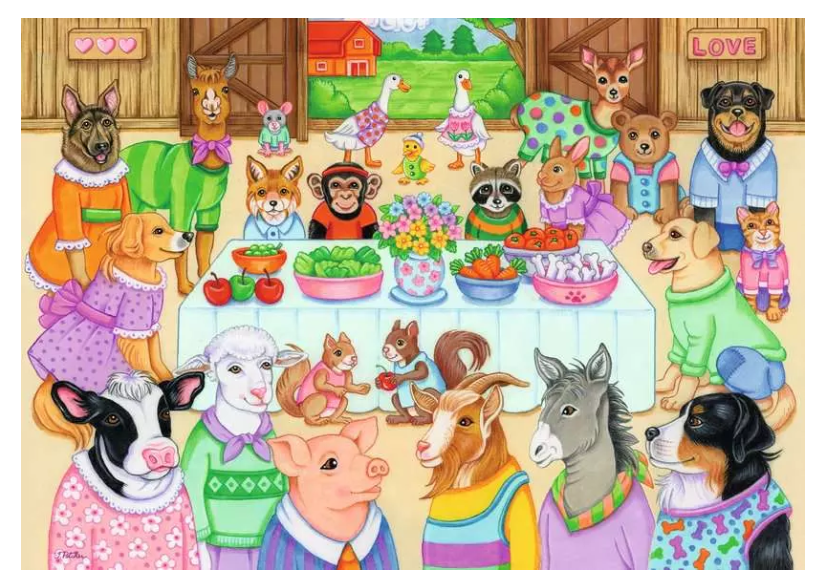 Barn Party 35 Pc Puzzle