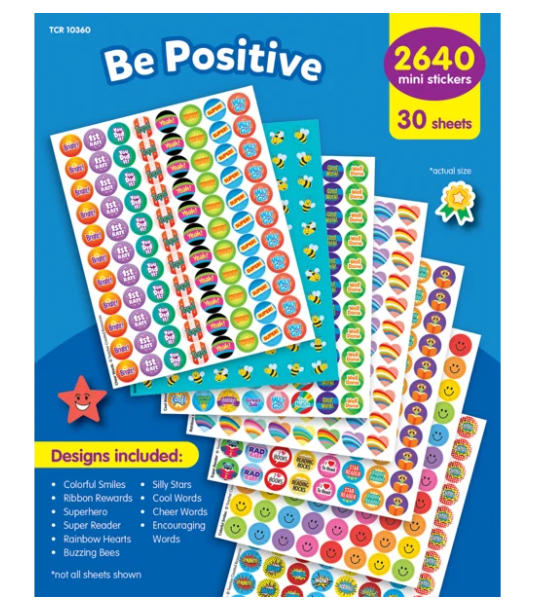 Be Positive Mini Stickers Variety Pack