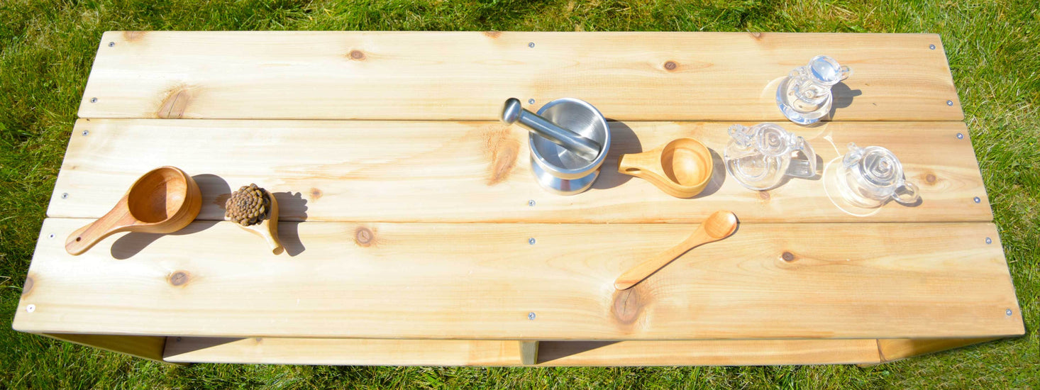 Outdoor Bench with Storage by Naturally Inspired Play