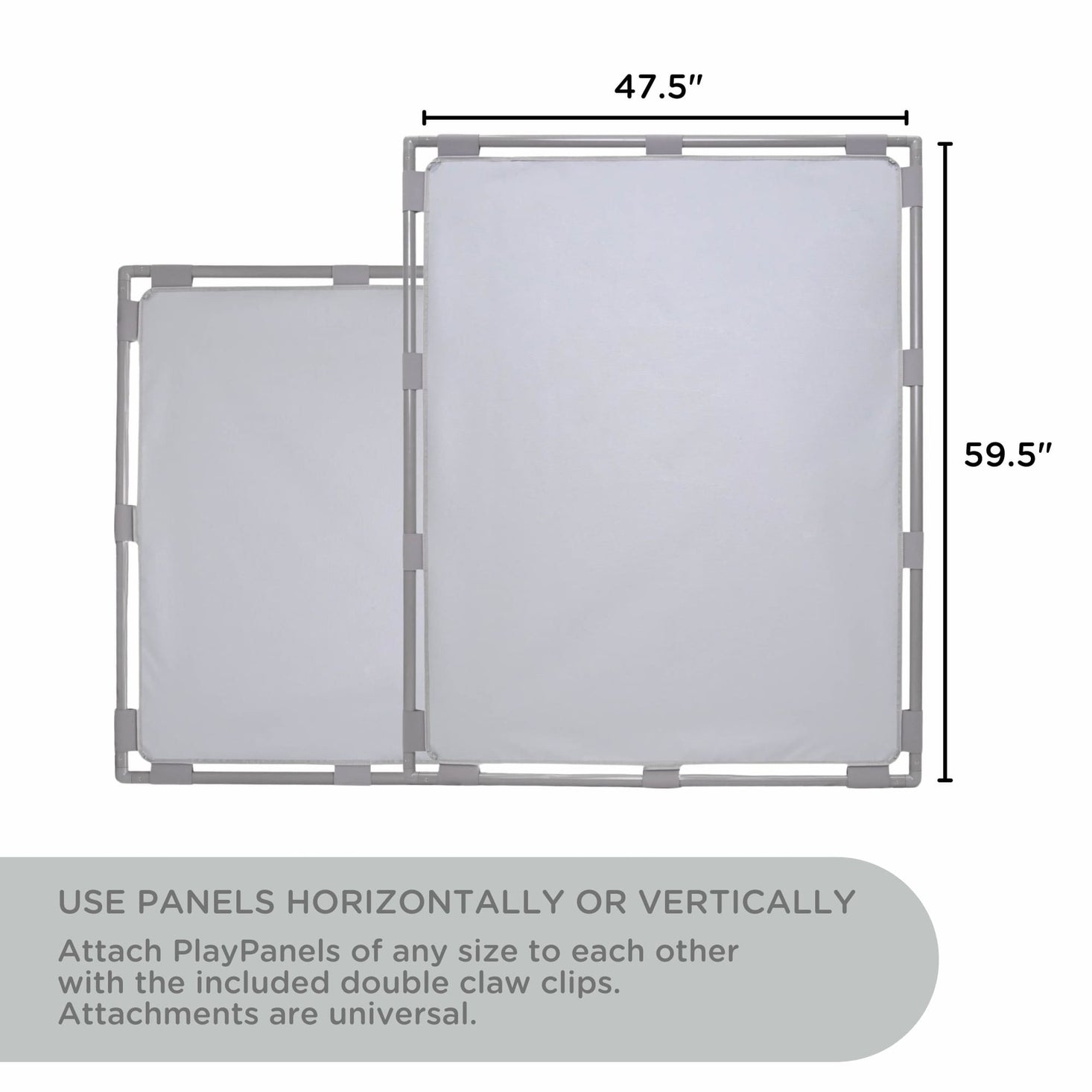 Big Screen PlayPanel Glacier Gray with Feet
