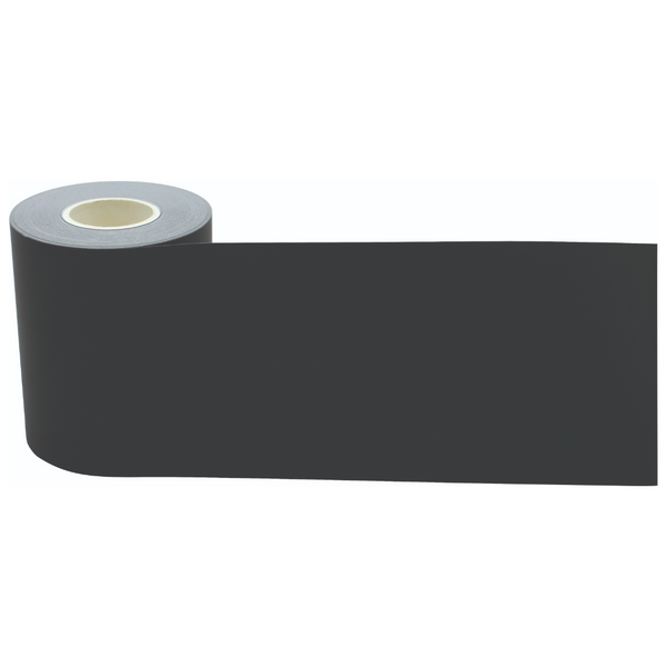 Black Straight Rolled Border Trim