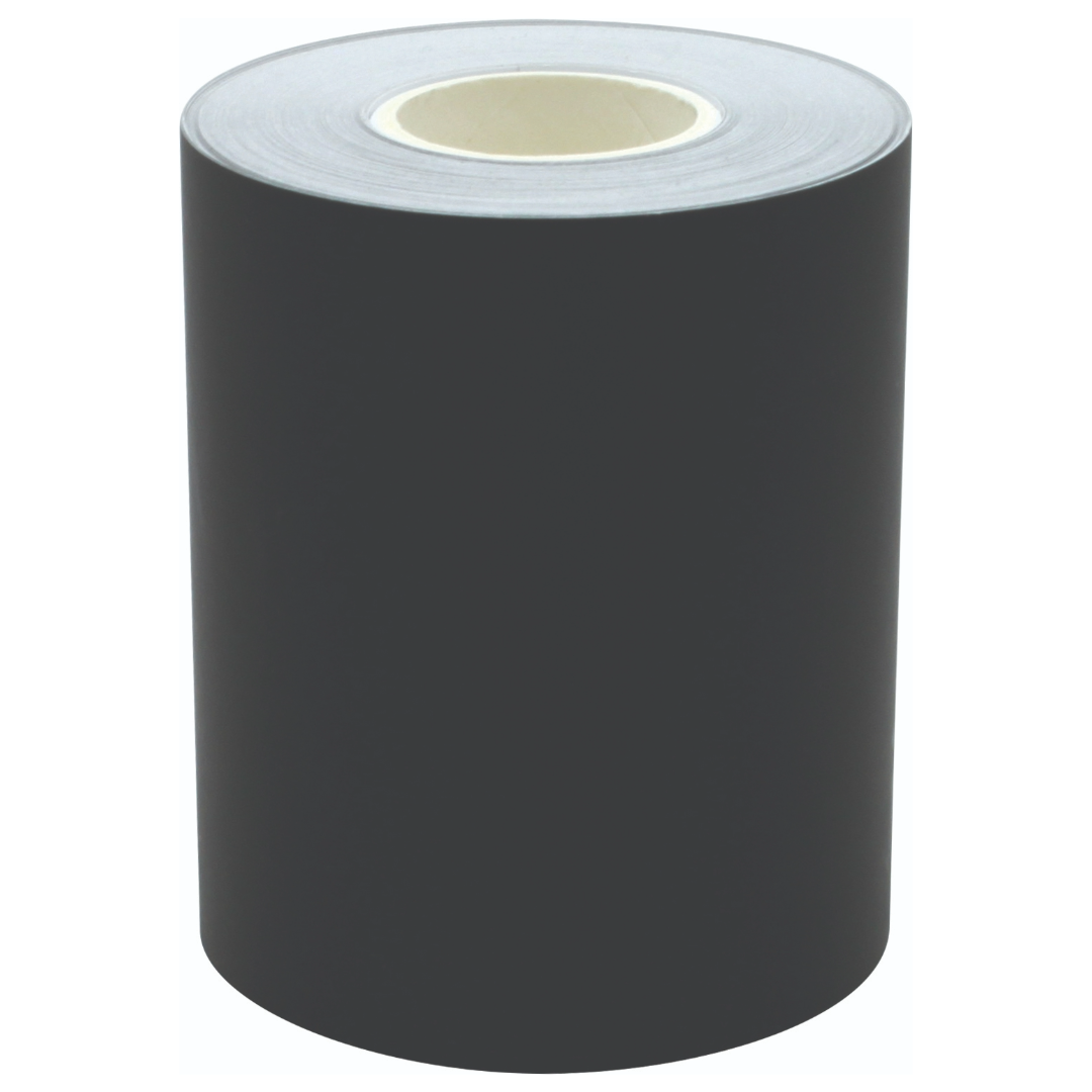Black Straight Rolled Border Trim