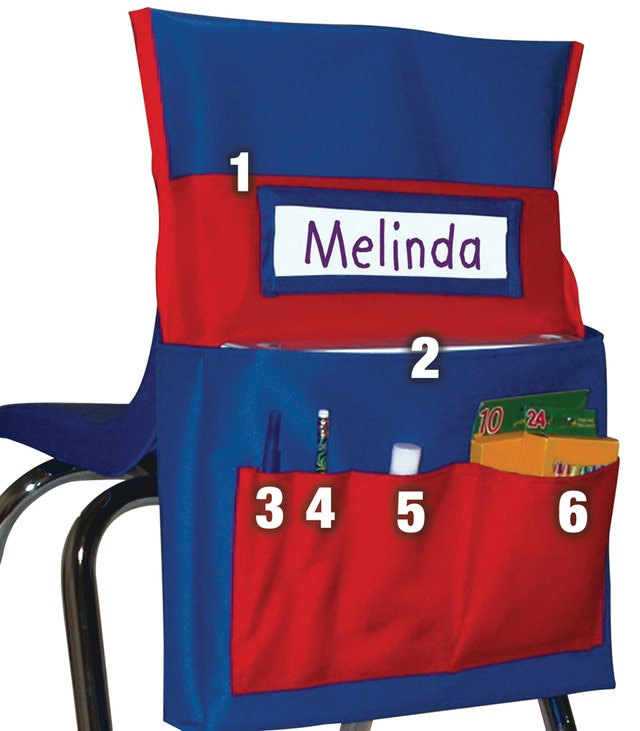 Chairback Buddy Pocket Chart Storage