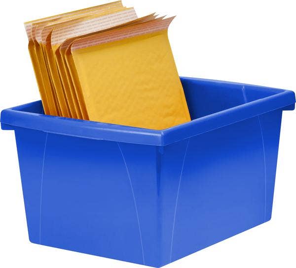 Storage Bin Blue 13x11x7