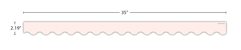 Blush Scalloped Border Trim