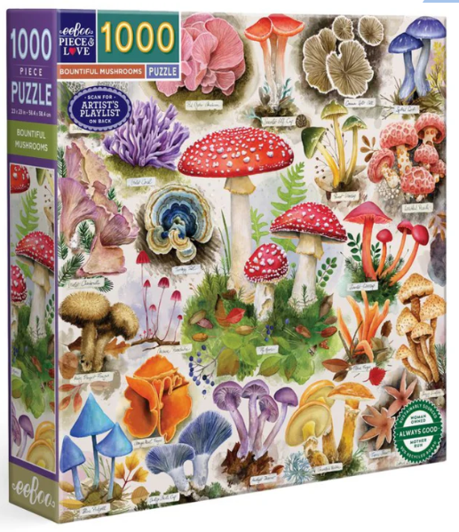 Bountiful Mushrooms 1000 pc Puzzle
