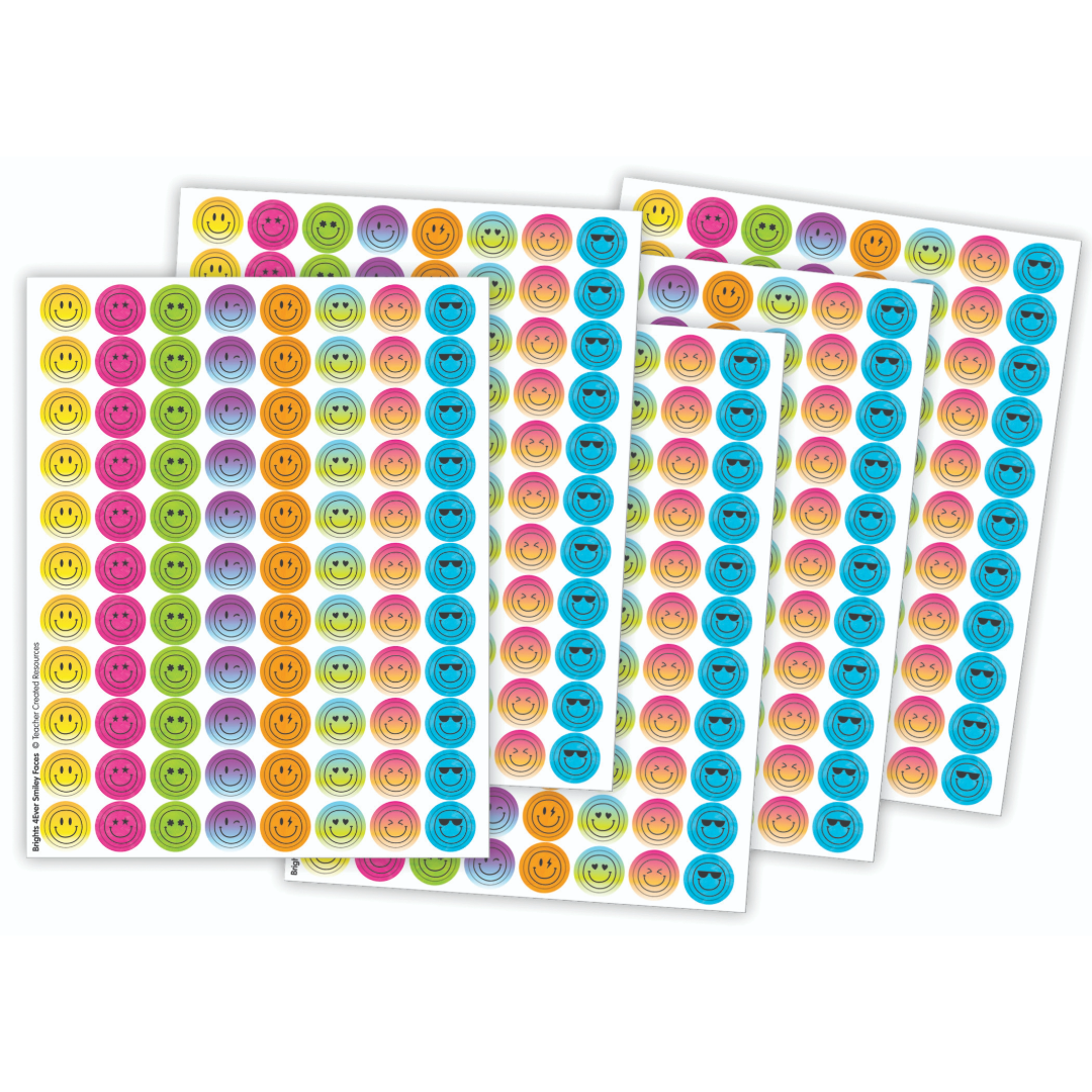 Brights 4Ever Smiley Faces Mini Stickers Value Pack