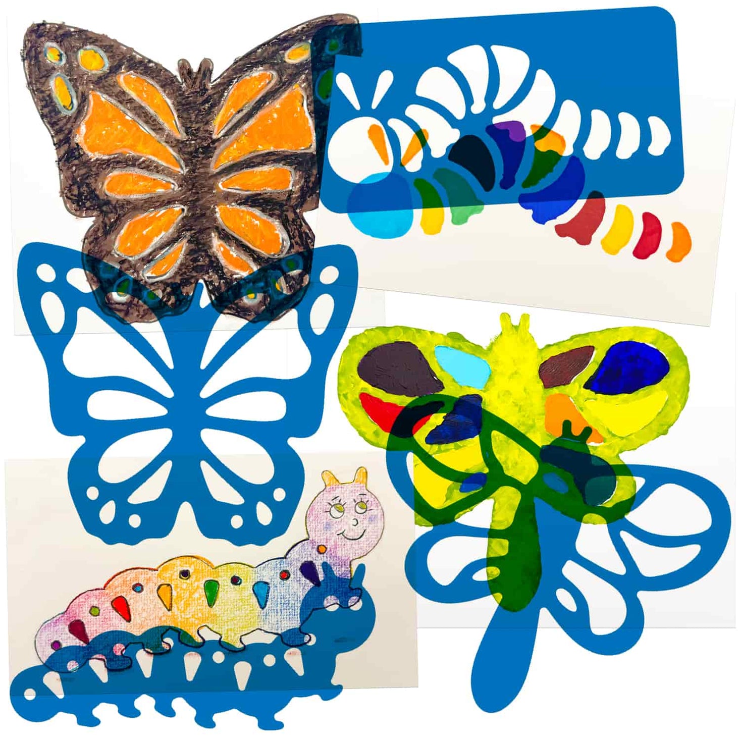 Butterfly and Friends Stencils