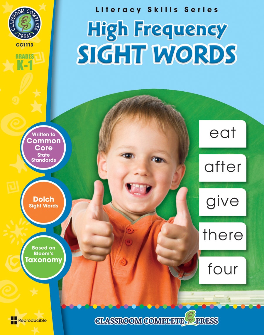 High Frequency Sight Words Gr. PK-2 Ebook