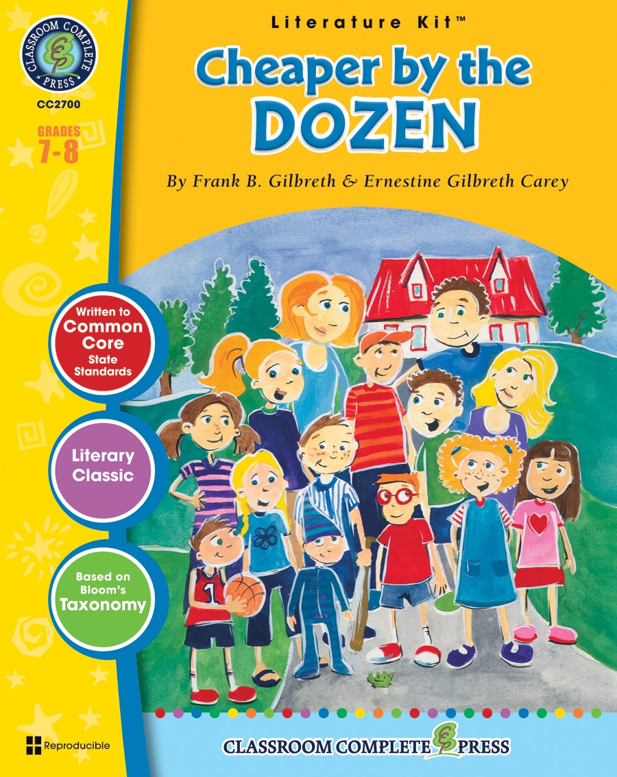 Cheaper by the Dozen - Literature Kit Gr. 7-8 Ebook