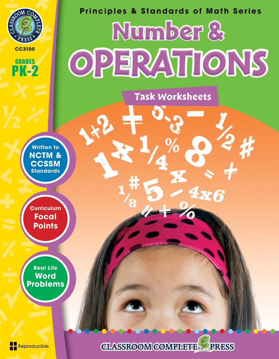 Number & Operations - Task Sheets Gr. PK-2 Ebook