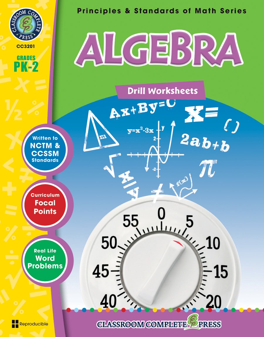 Algebra - Drill Sheets Gr. PK-2 Ebook