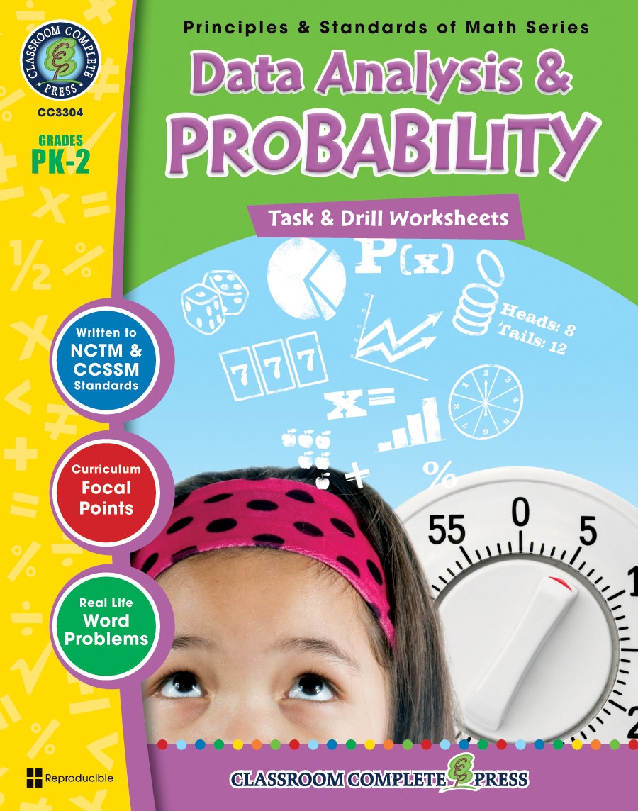 Data Analysis & Probability - Task & Drill Sheets Gr. PK-2 E