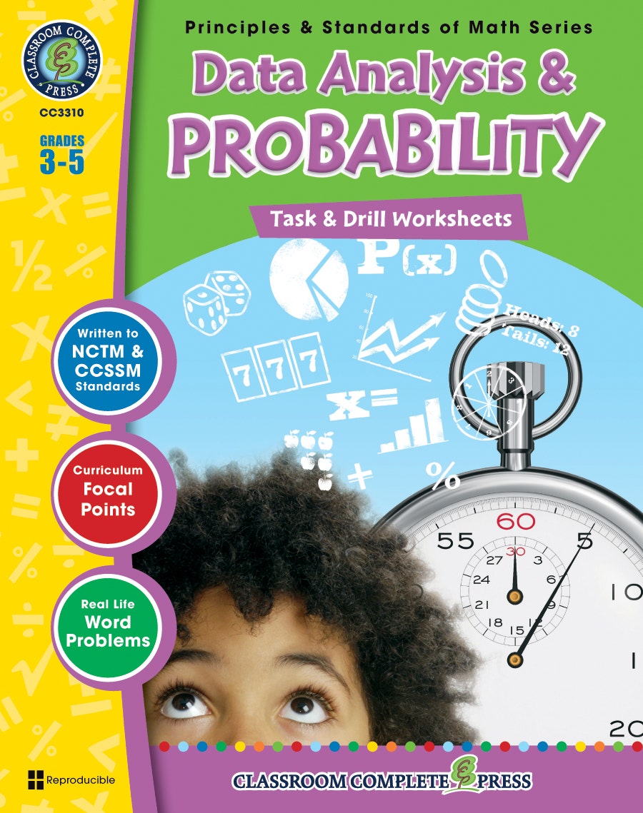 Data Analysis & Probability - Task & Drill Sheets Gr. 3-5 Eb