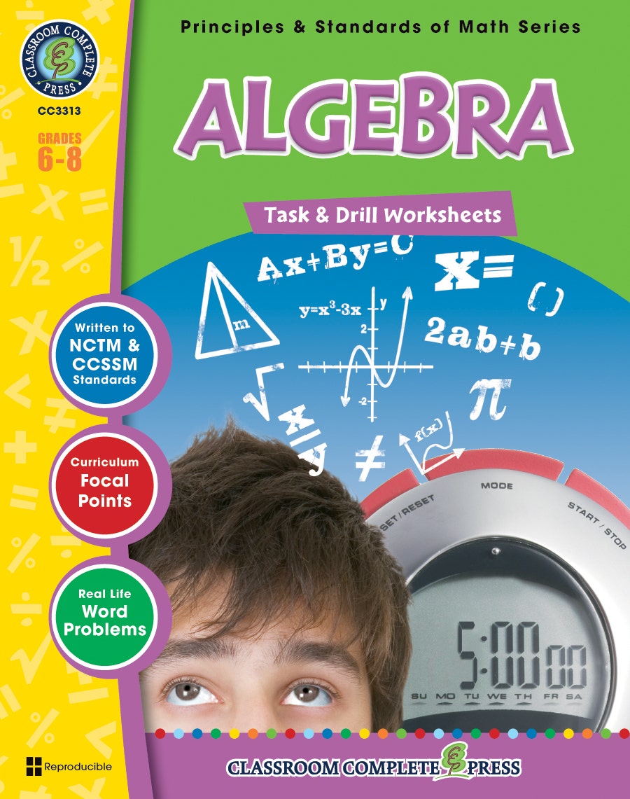 Algebra - Task & Drill Sheets Gr. 6-8 Ebook