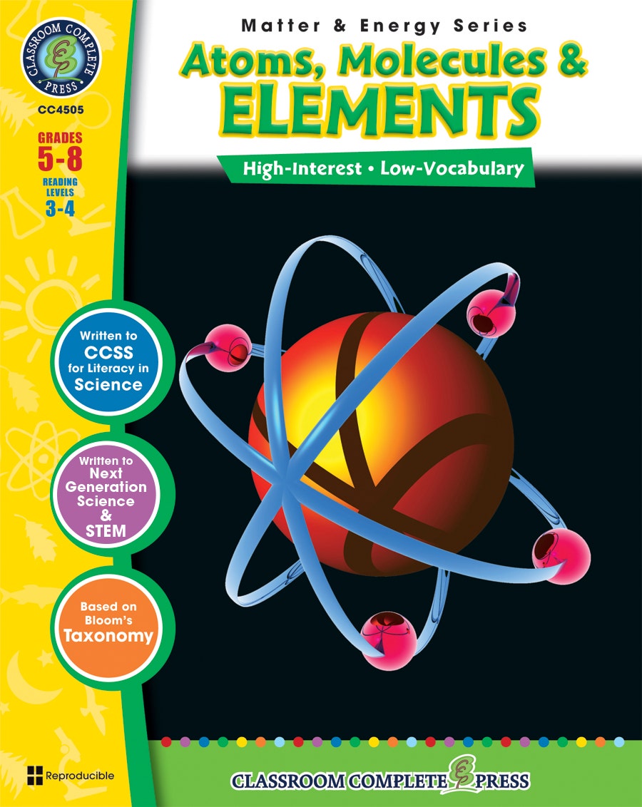 Atoms Molecules & Elements Gr. 5-8 Ebook