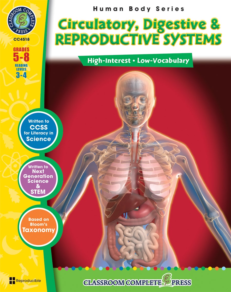 Circulatory Digestive & Reproductive Systems Gr. 5-8 Ebook