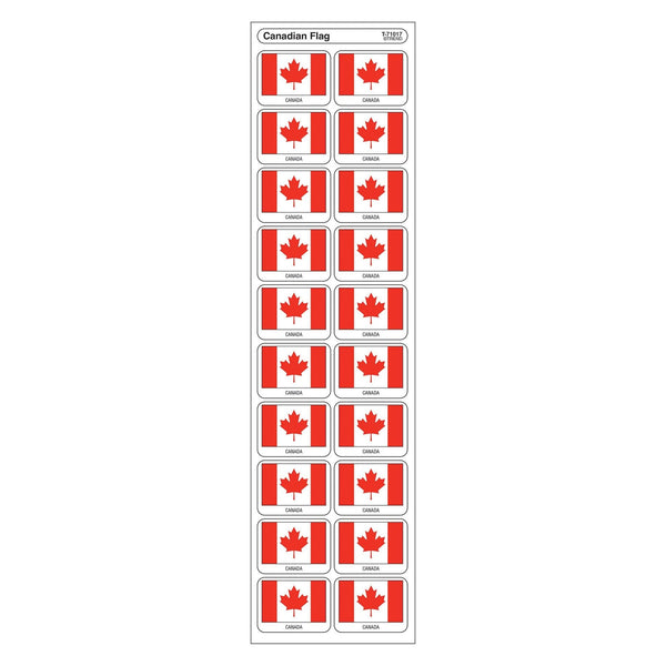 Canadian Flag Discovery Stickers