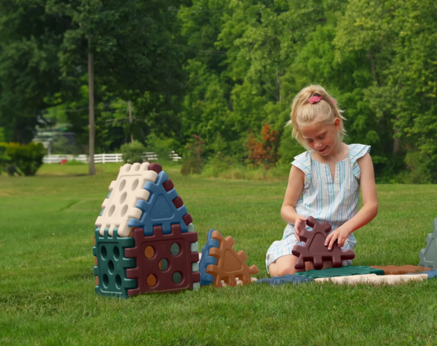 CarePlay Grid Blocks Earthtone Multicolor