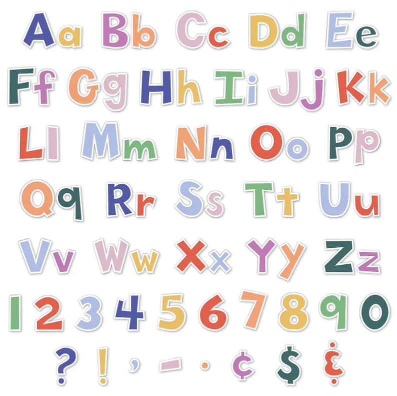 Color Crush 4in Fun Font Letters Combo Pack