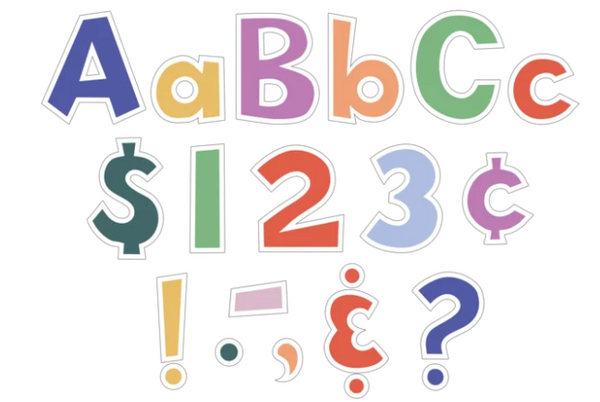 Color Crush 4in Fun Font Letters Combo Pack
