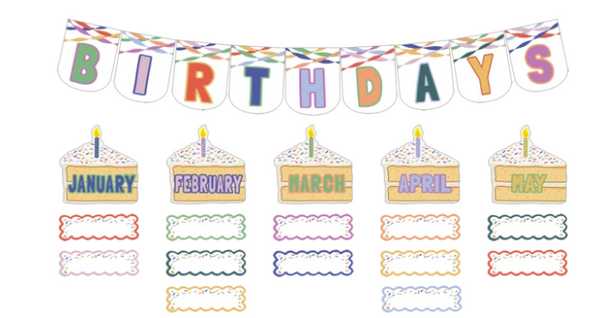 Color Crush Birthdays Mini Bulletin Board