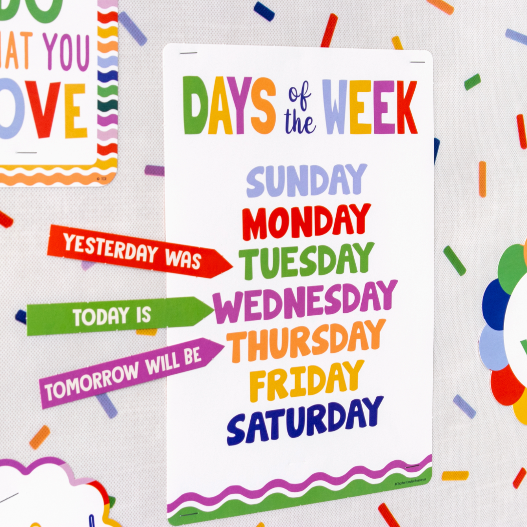 Color Crush Calendar Bulletin Board