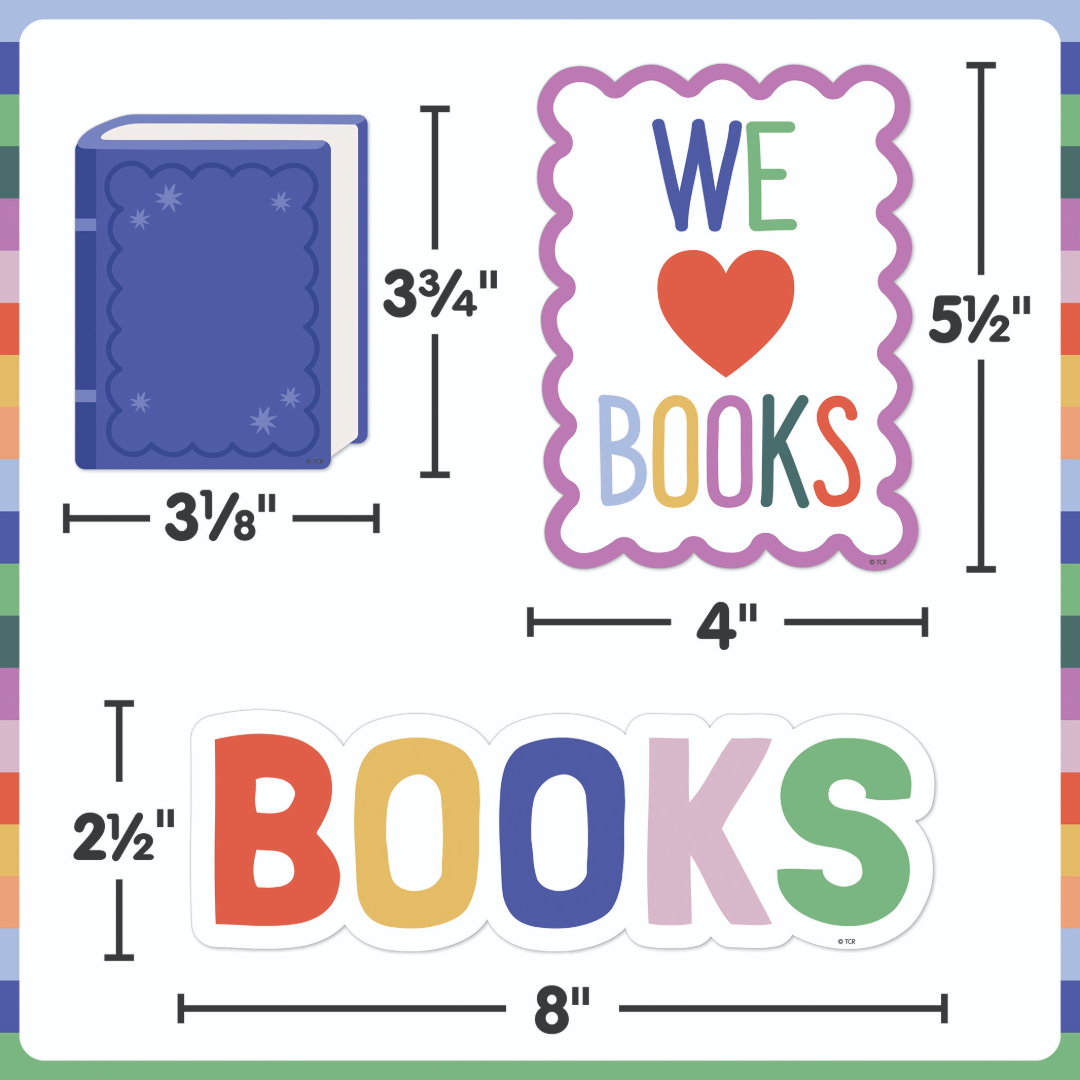 Color Crush Cool Kids Read Books Mini Bulletin Board