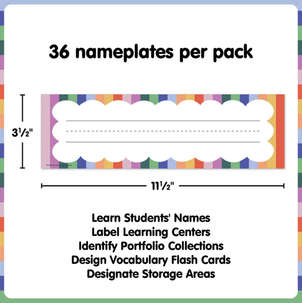 Color Crush Flat Name Plates