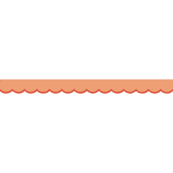 Color Crush Orange Scallops Die-Cut Border Trim