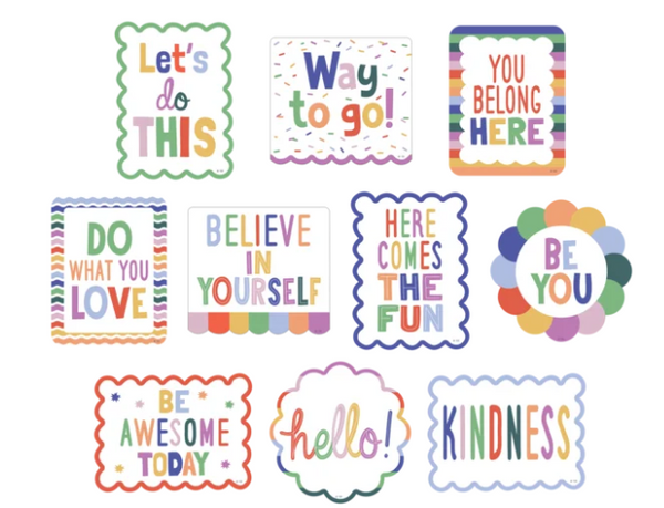 Color Crush Positive Sayings Accents