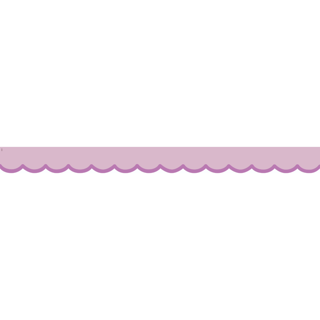 Color Crush Purple Scallops Die-Cut Border Trim