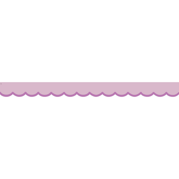 Color Crush Purple Scallops Die-Cut Border Trim