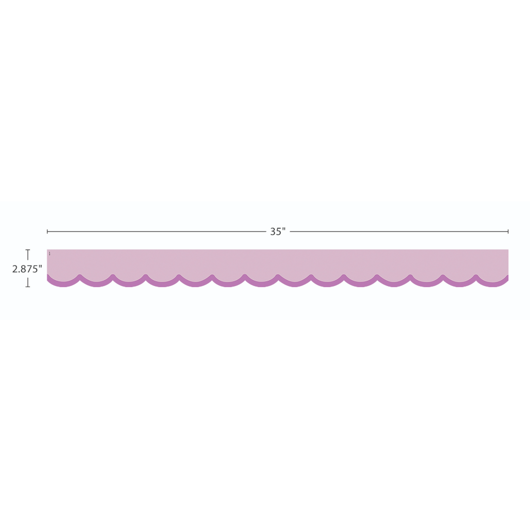 Color Crush Purple Scallops Die-Cut Border Trim