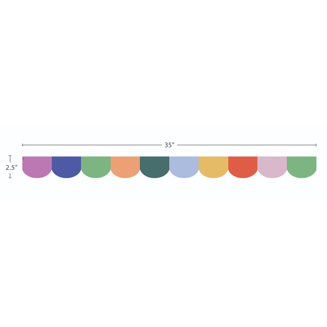 Color Crush Scalloped Die-Cut Border Trim