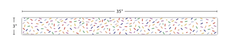 Color Crush Sprinkles Straight Border Trim