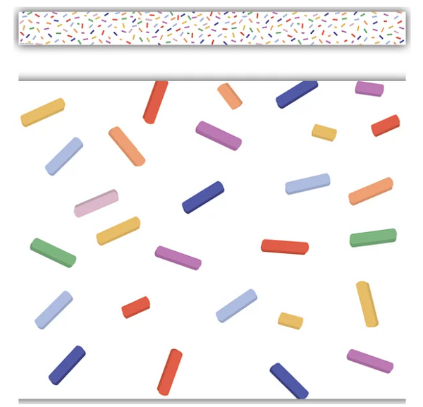 Color Crush Sprinkles Straight Border Trim