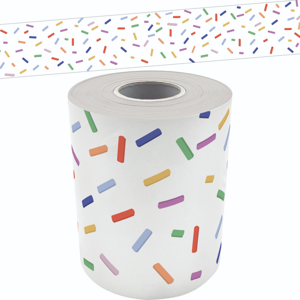 Color Crush Sprinkles Straight Rolled Border Trim