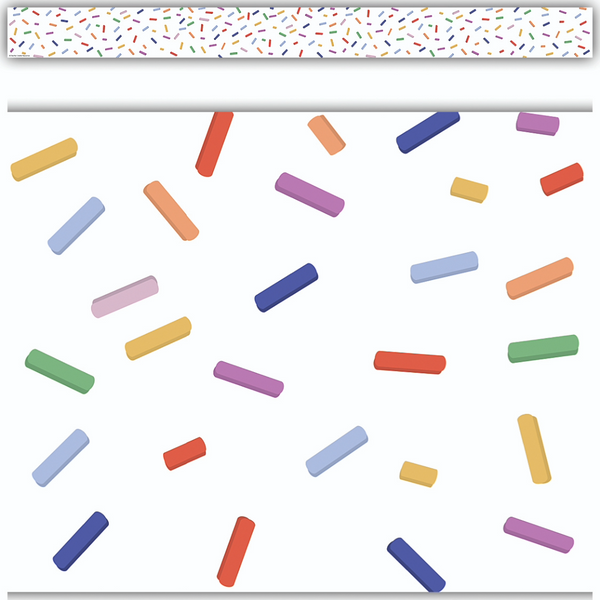 Color Crush Sprinkles Straight Rolled Border Trim