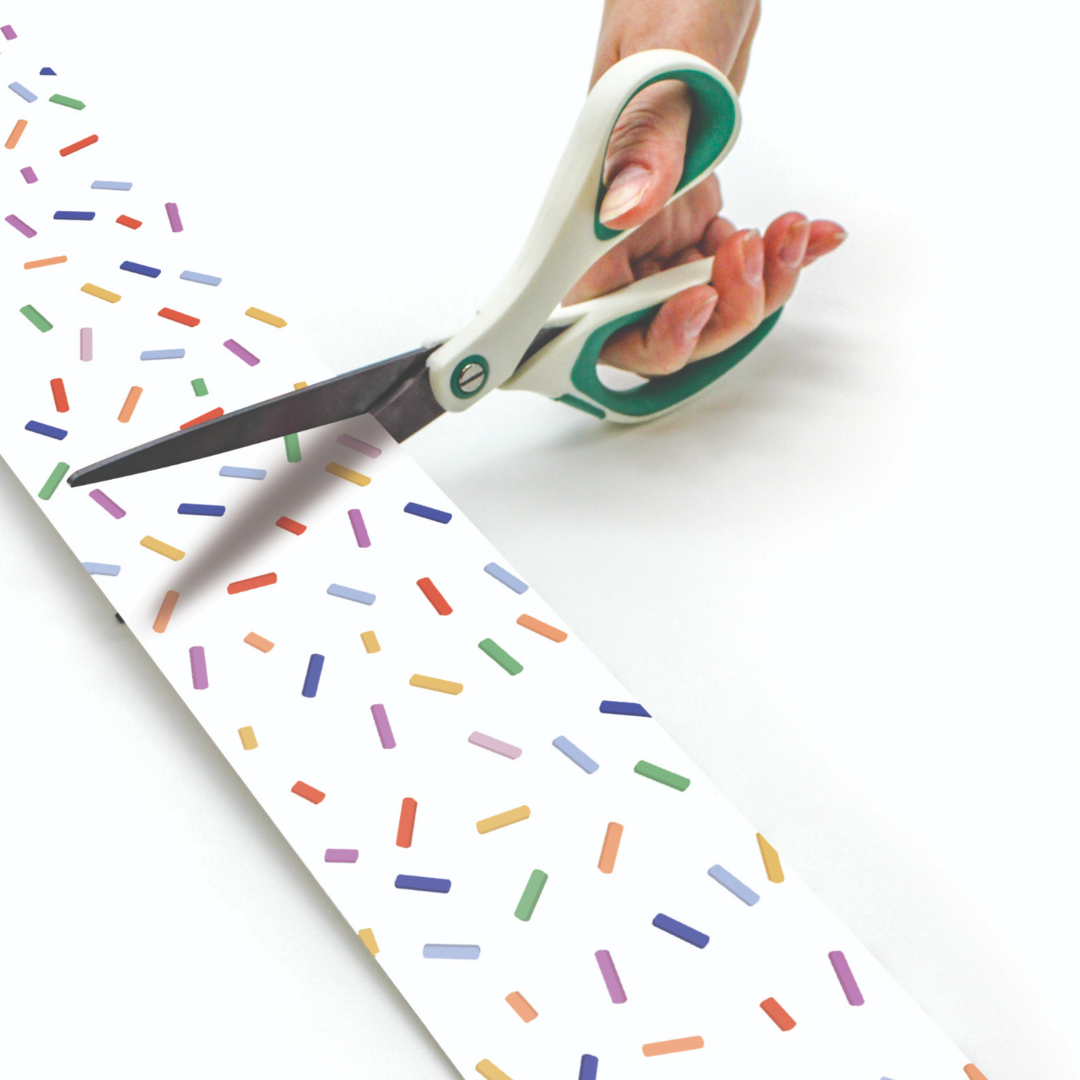 Color Crush Sprinkles Straight Rolled Border Trim