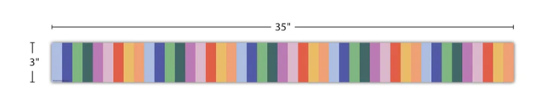 Color Crush Stripes Straight Border Trim
