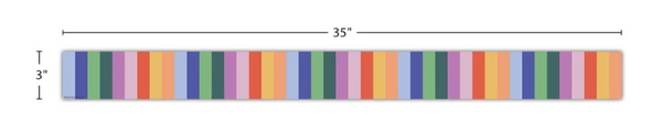Color Crush Stripes Straight Border Trim