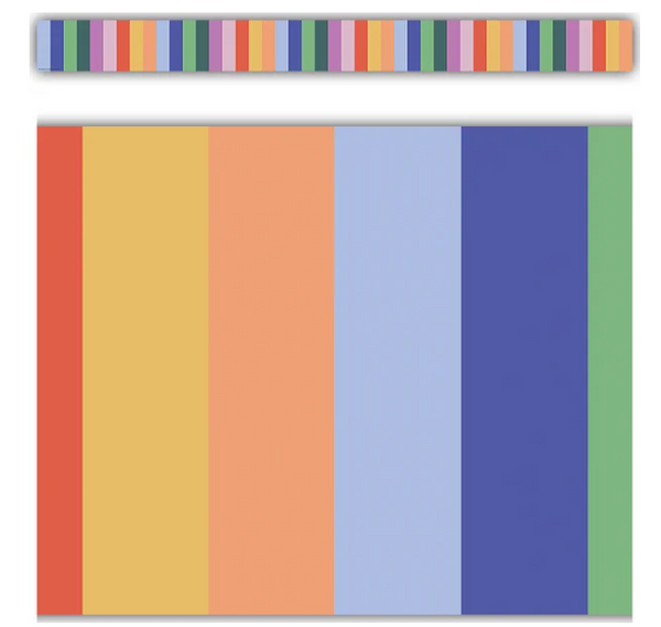 Color Crush Stripes Straight Border Trim