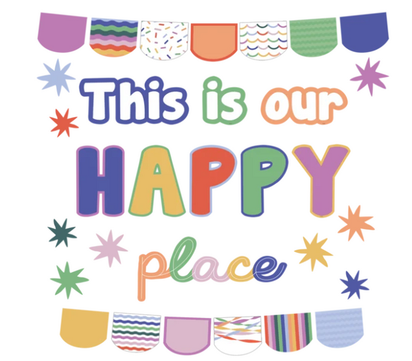 Color Crush This Is Our Happy Place Mini Bulletin Board