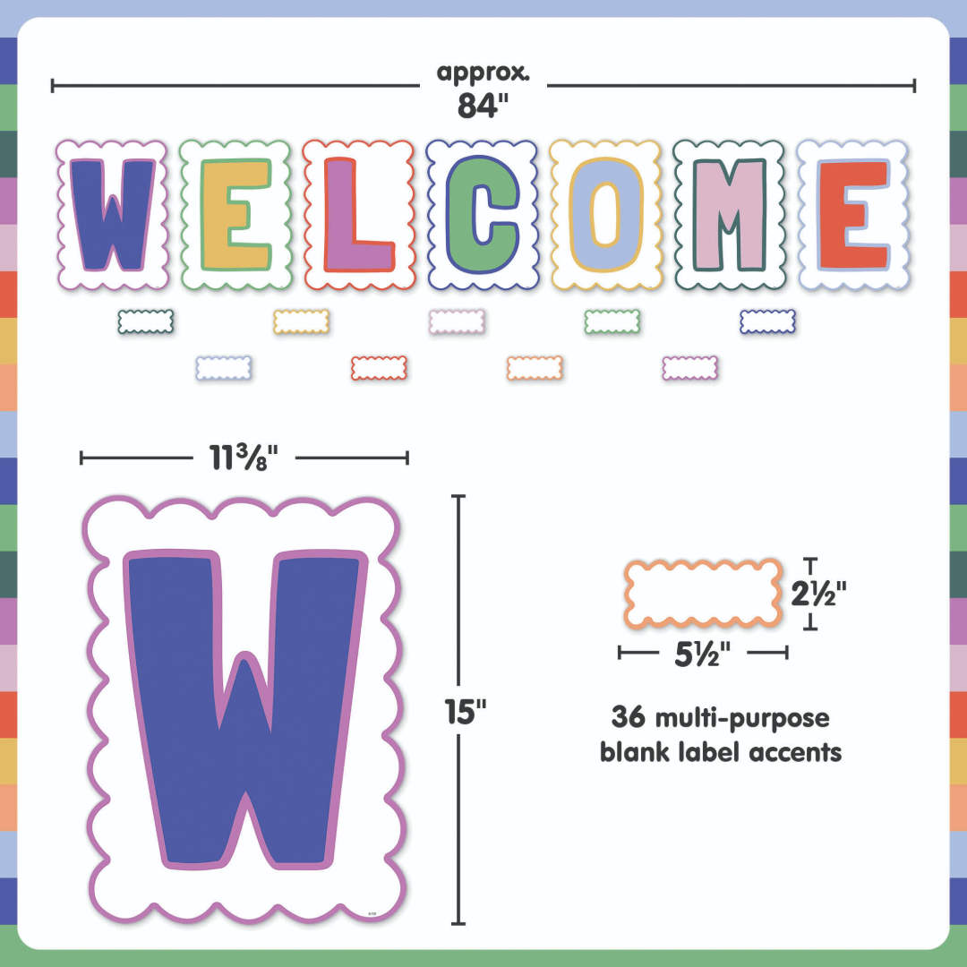 Color Crush Welcome Bulletin Board