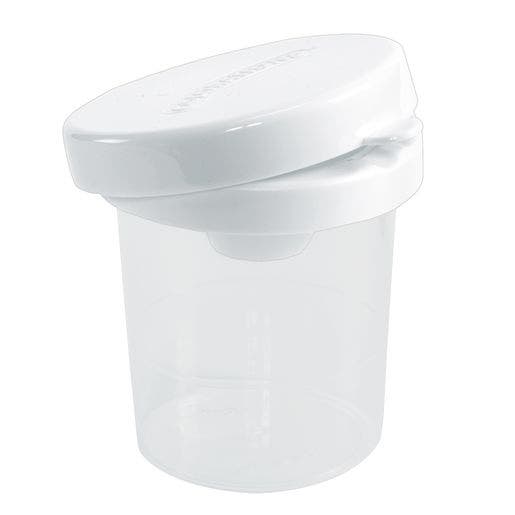 10 White Lid Paint Cups