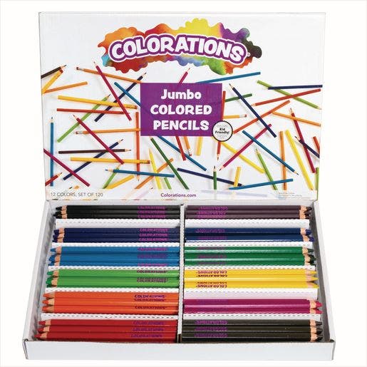 120 Jumbo Colored Pencils